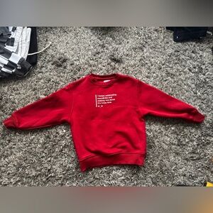 Zara Christmas Red Kids Sweatshirt